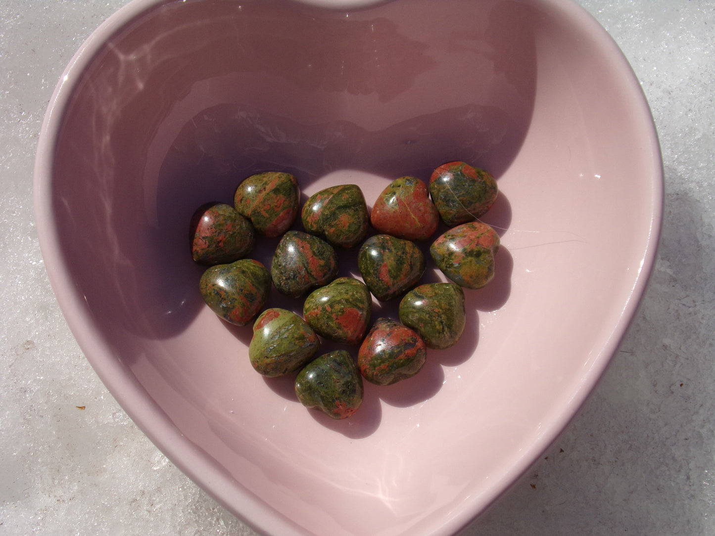 Unakite Mini Hearts