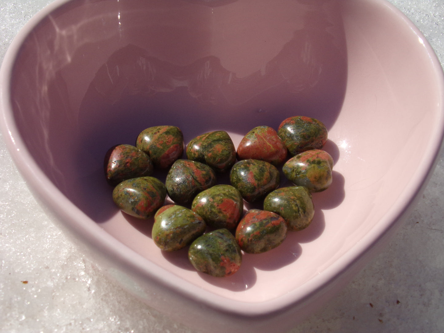 Unakite Mini Hearts