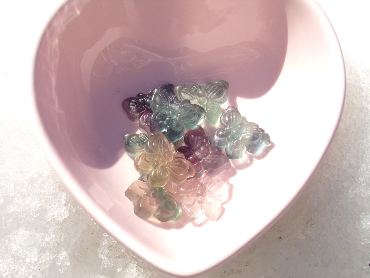 Rainbow Fluorite Mini Butterflies