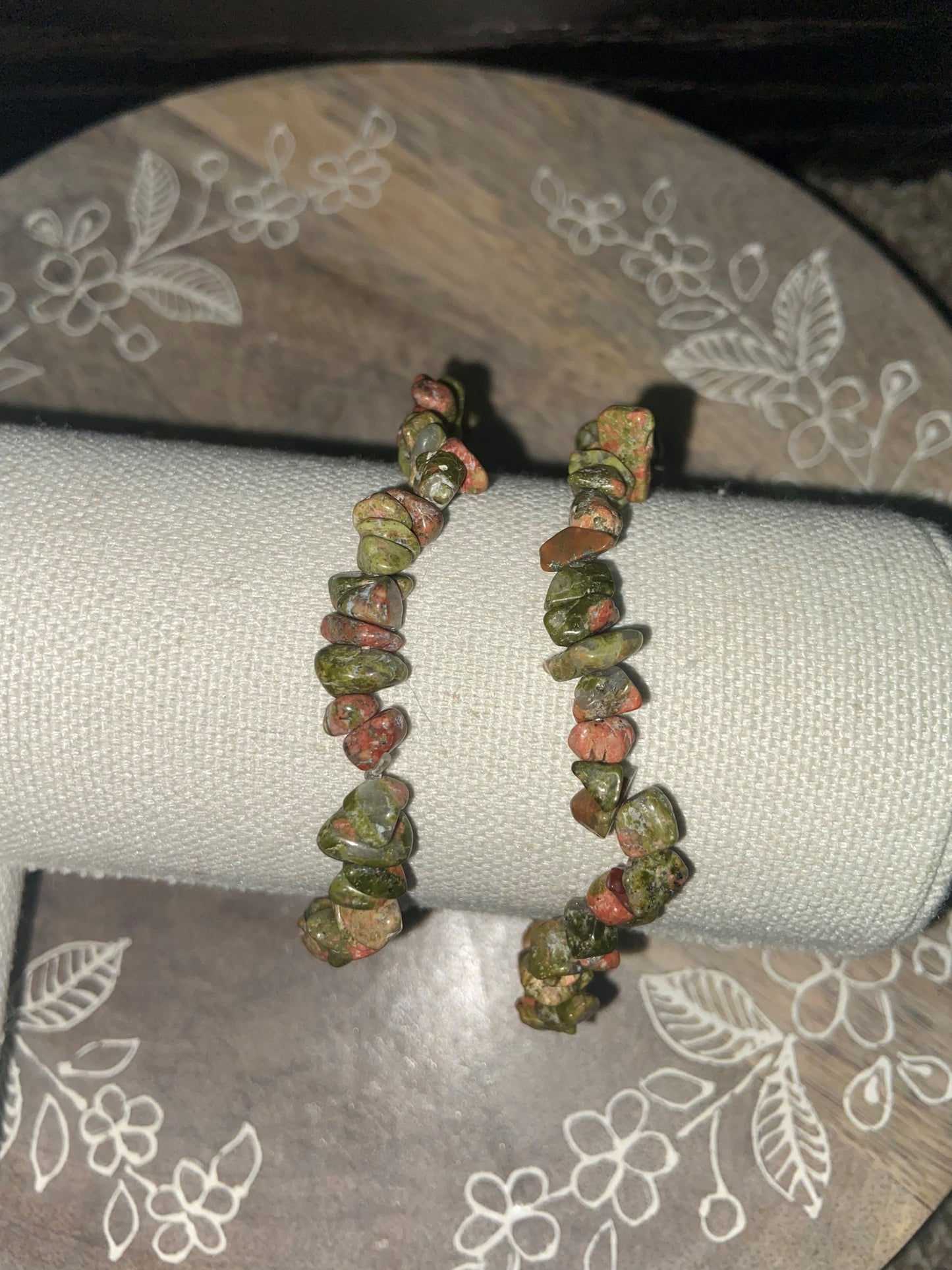 Unakite Chip Bracelets