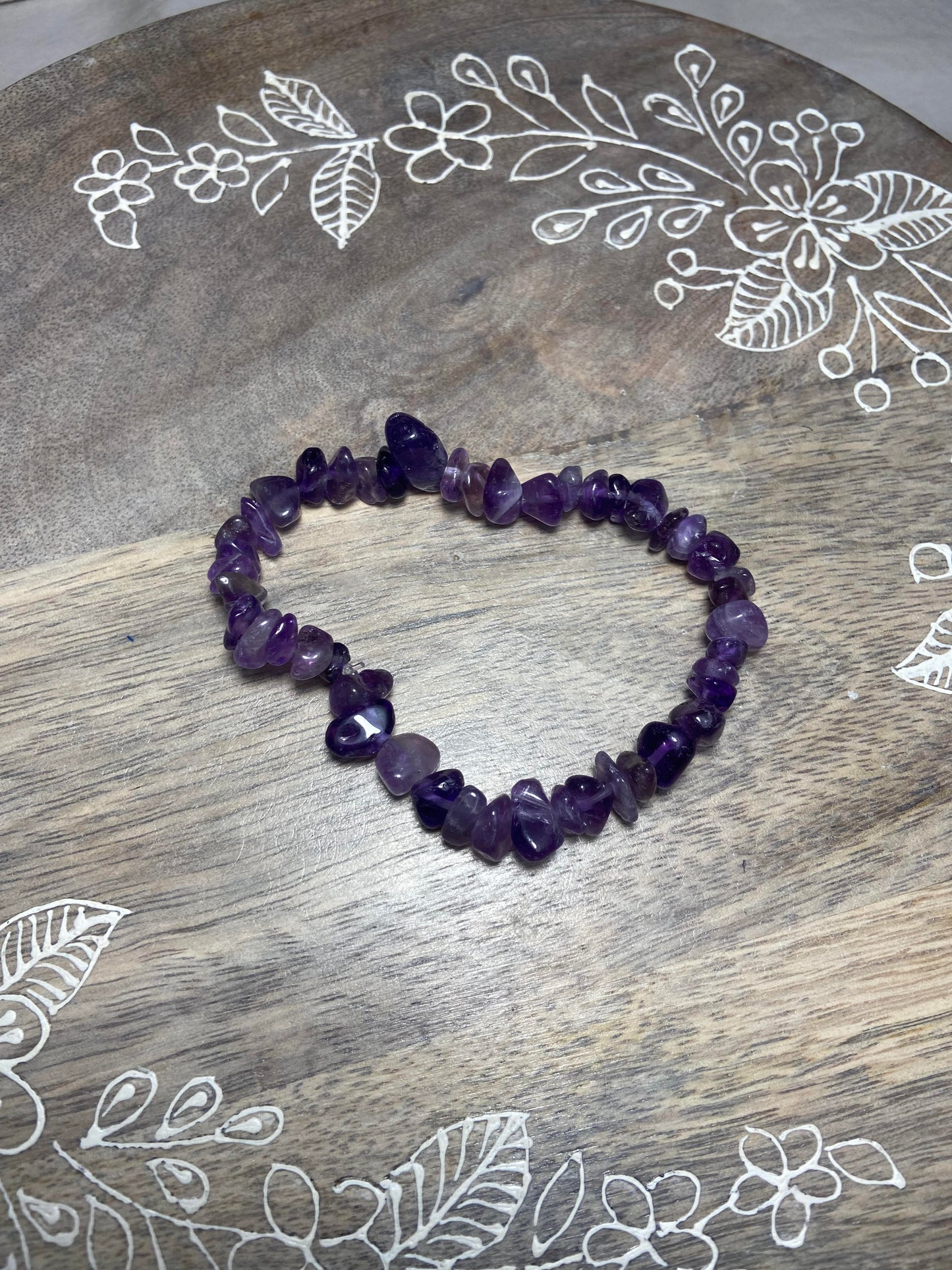 Amethyst Chip Bracelet