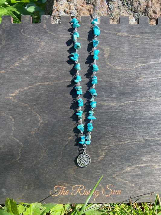 Aquarius Necklace with Blue Howlite