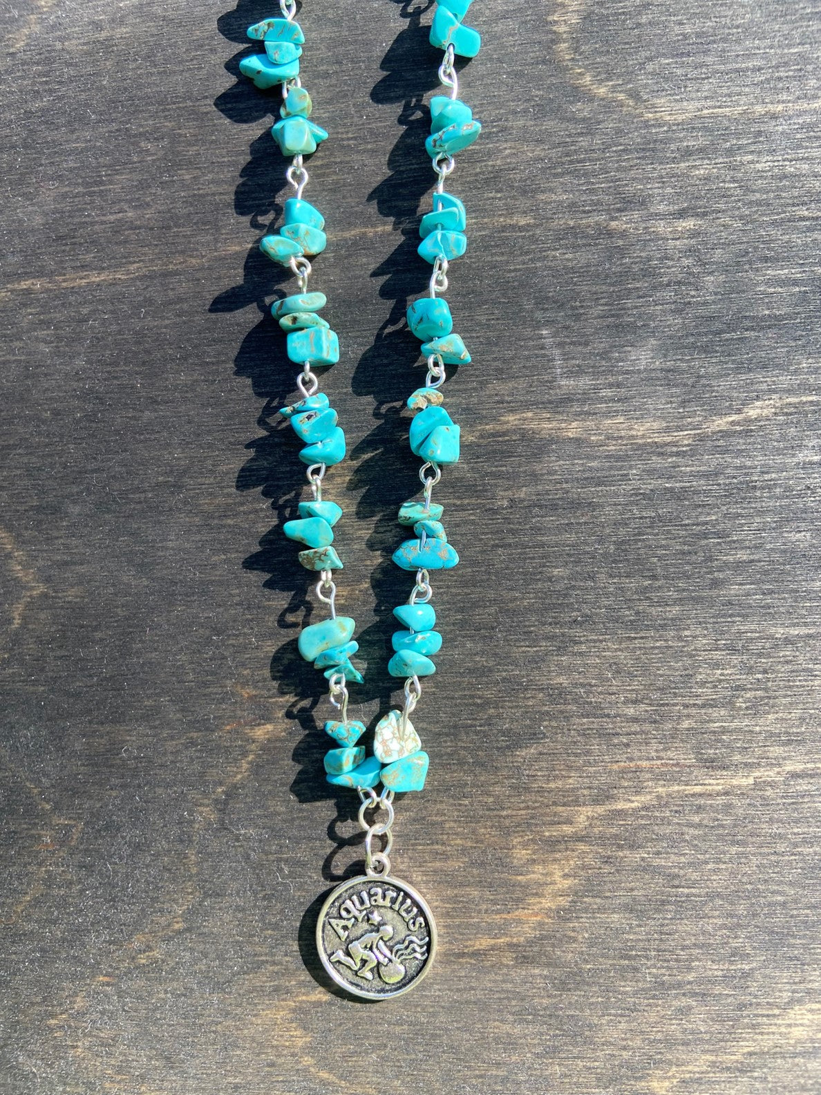 Aquarius Necklace with Blue Howlite