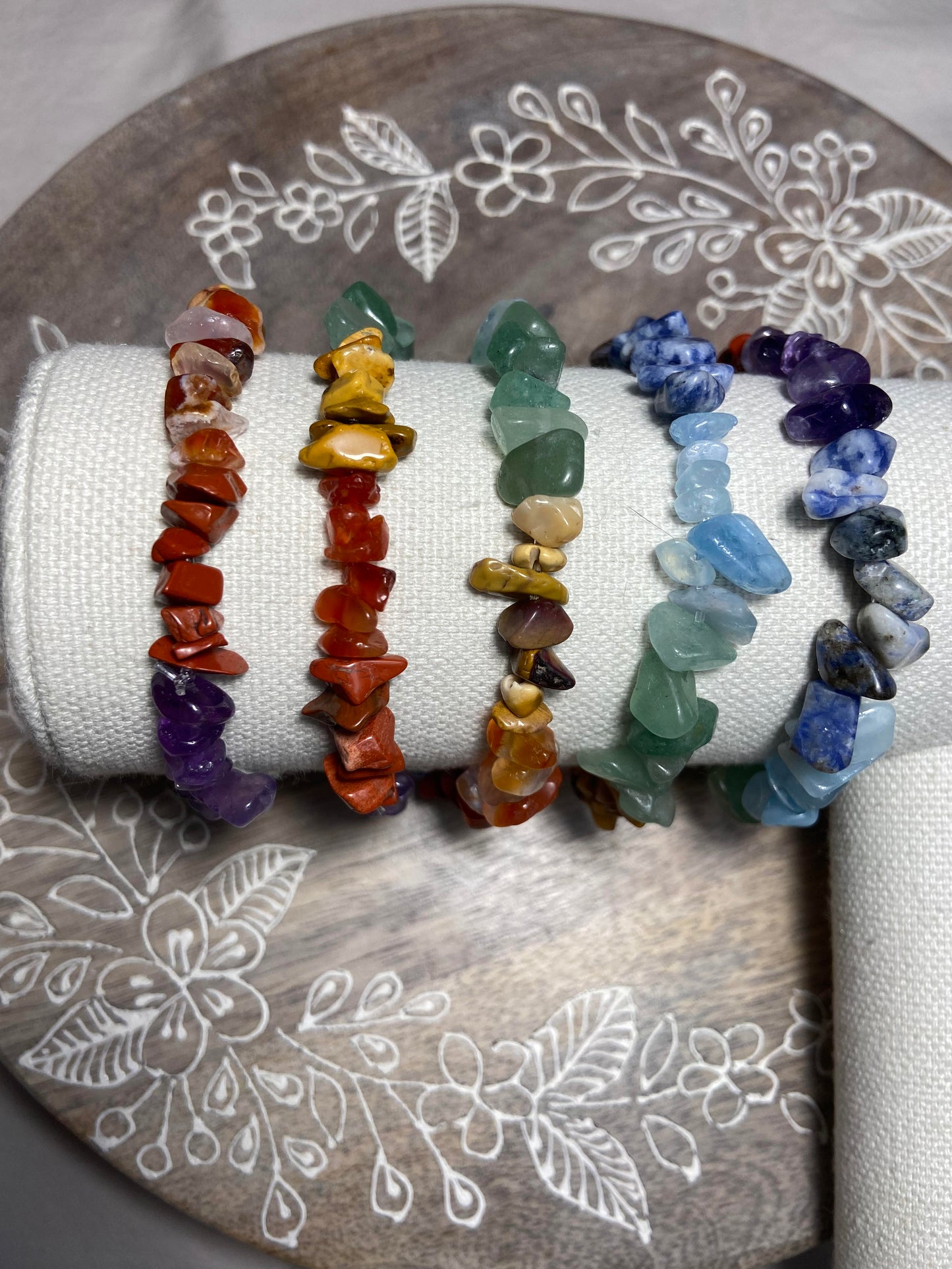 Chakra Chip Bracelets