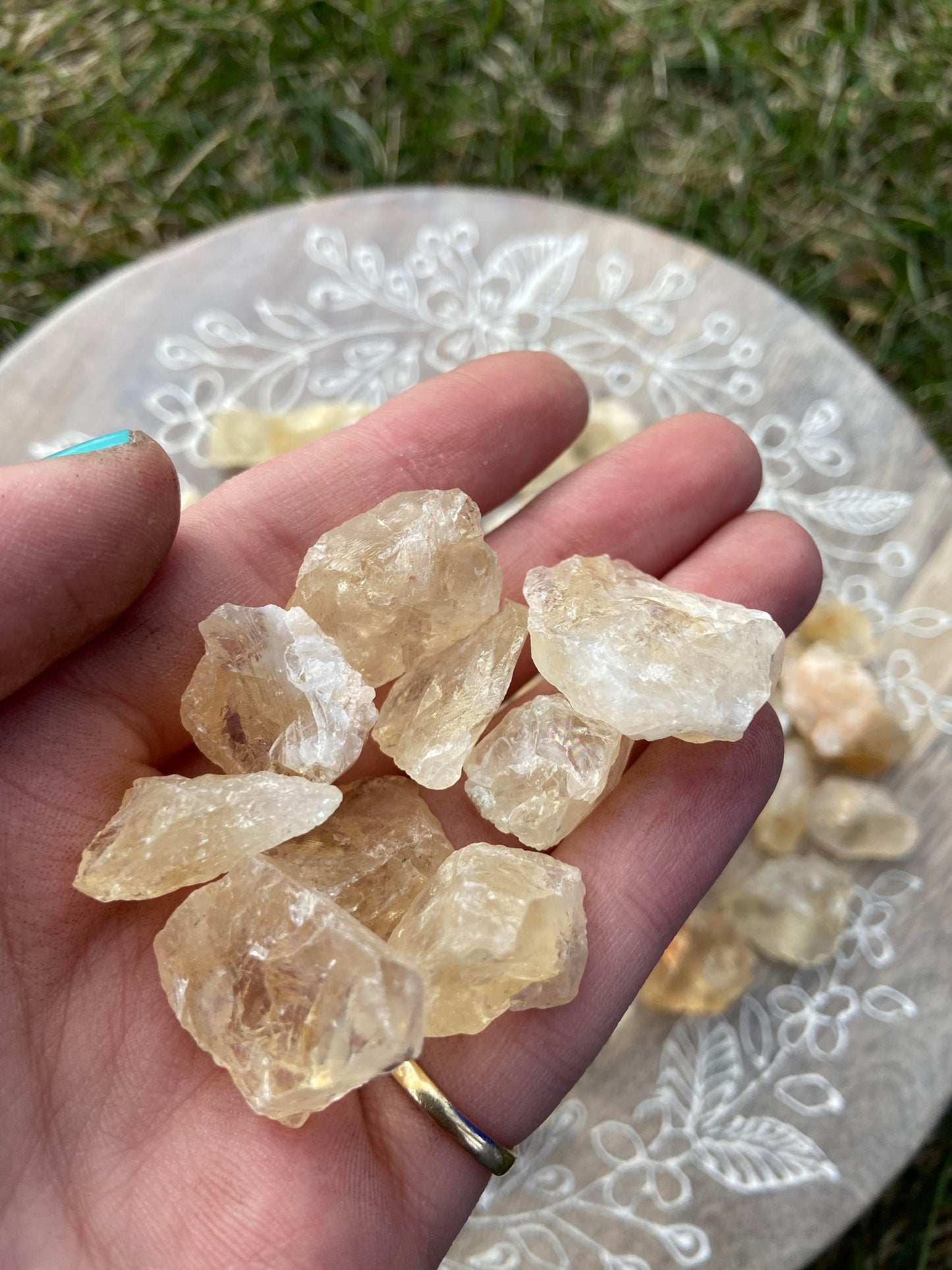 Raw Yellow Citrine Pieces