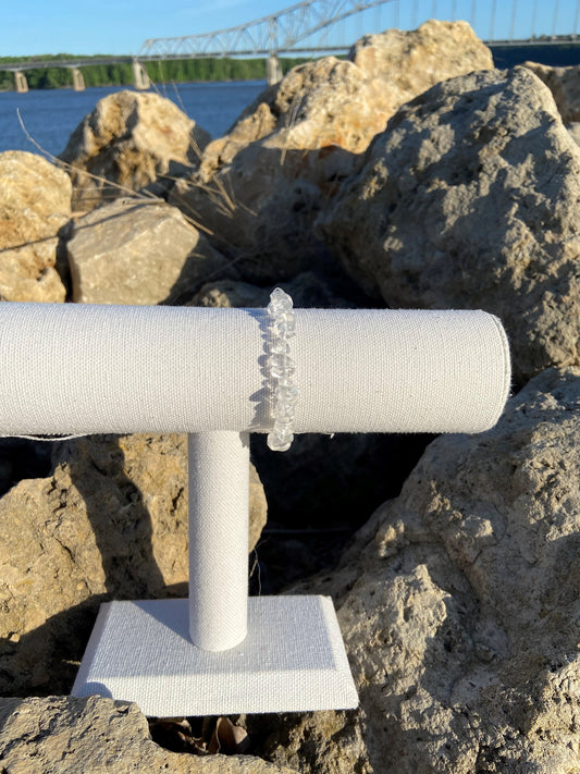 Clear Quartz Chip Bracelet