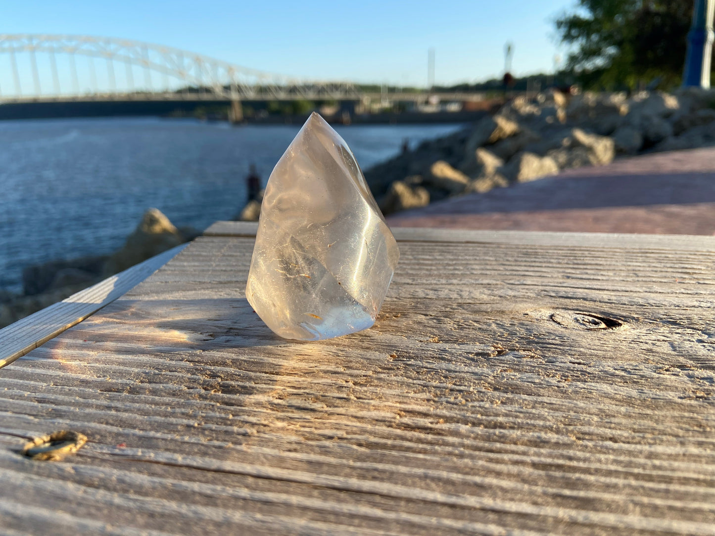 Clear Quartz Flames