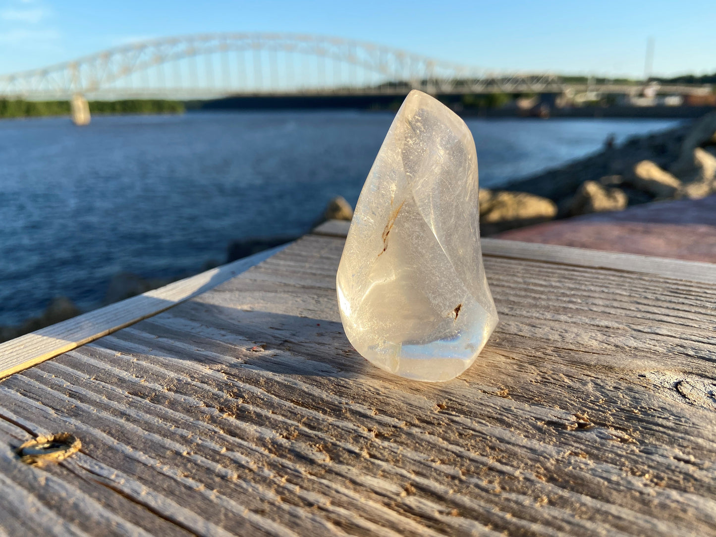 Clear Quartz Flames