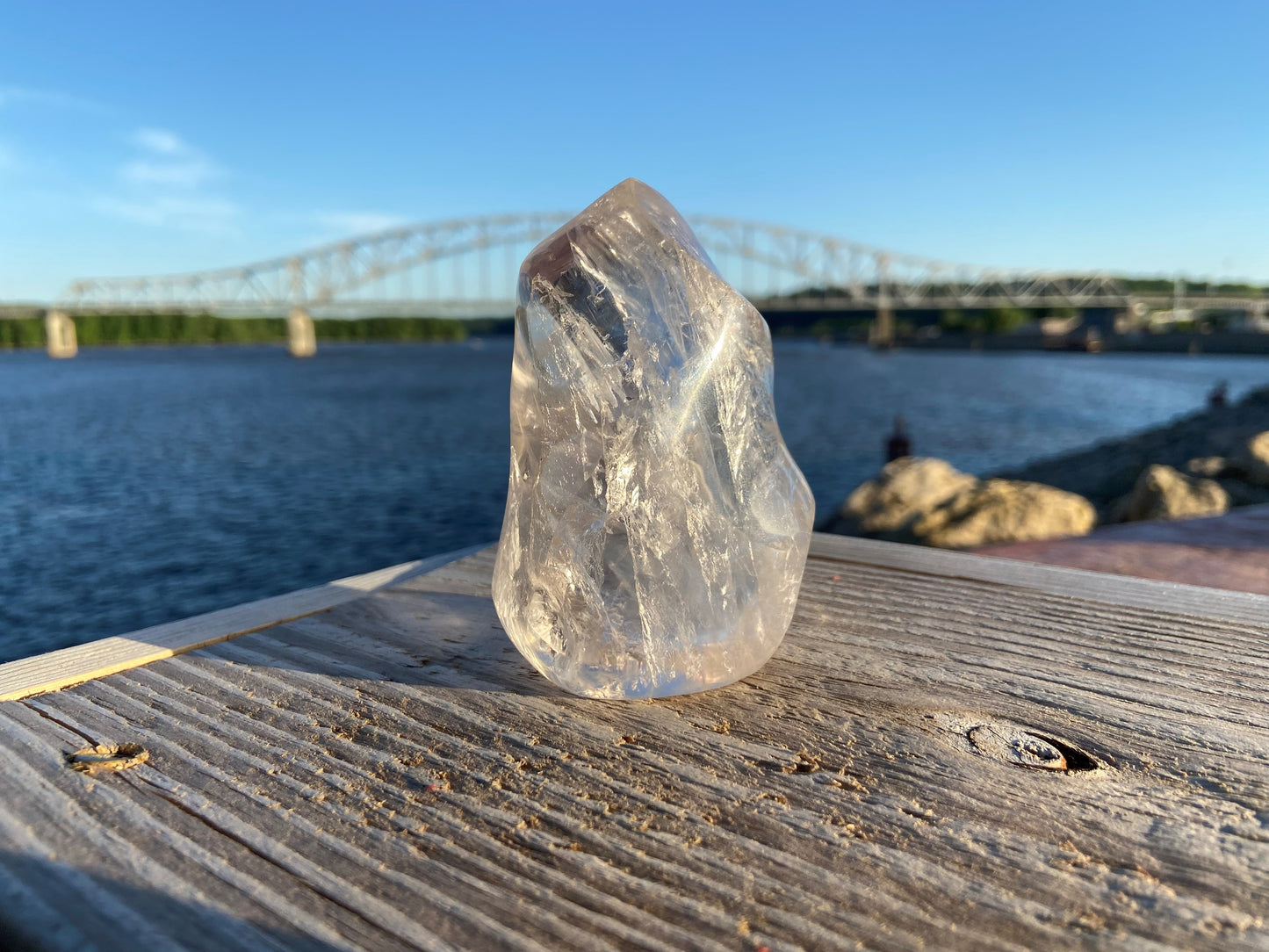 Clear Quartz Flames