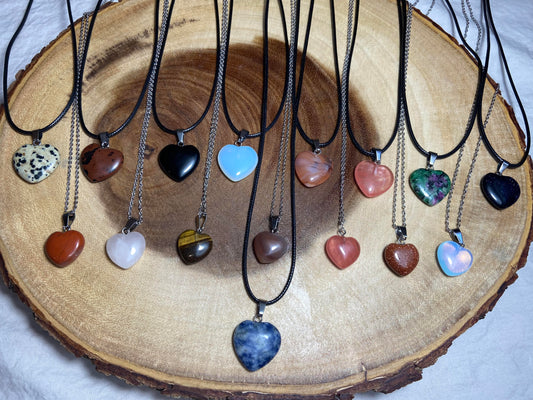 Crystal Heart Necklaces