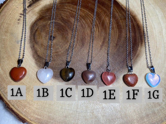 Crystal Heart Necklaces