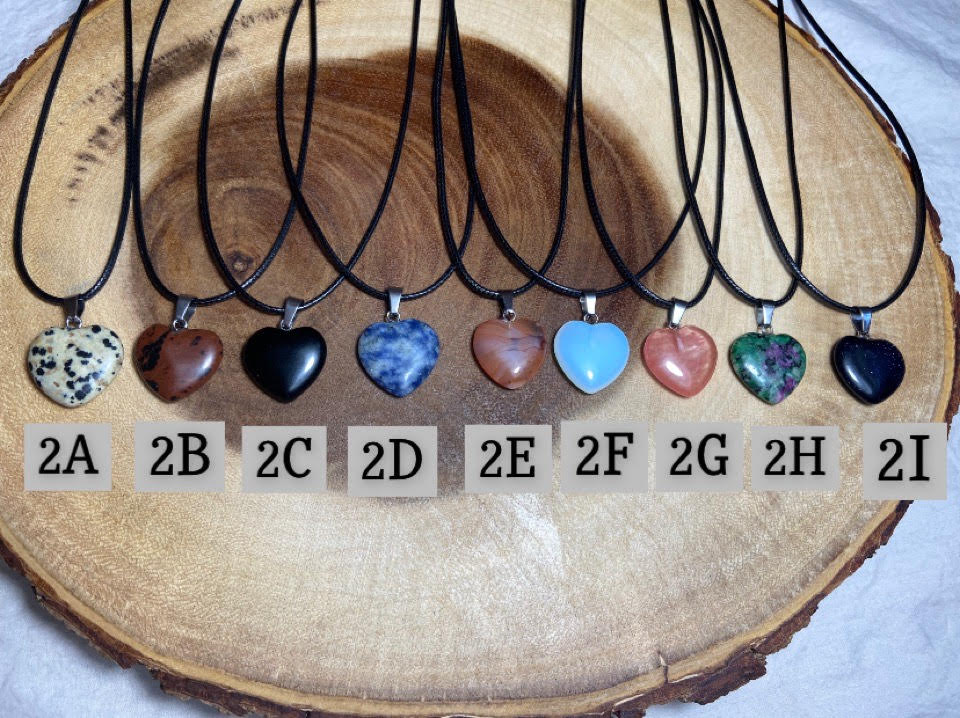 Crystal Heart Necklaces