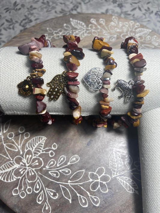 Mookaite Charm Bracelets