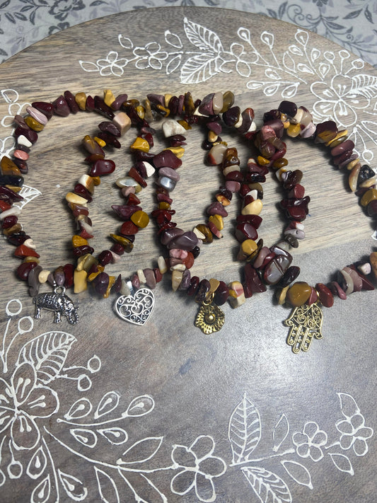 Mookaite Charm Bracelets