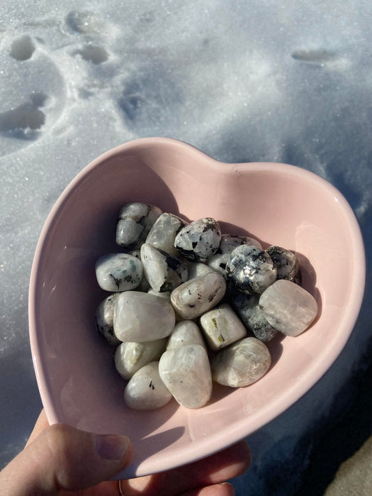 Rainbow Moonstone Tumbles