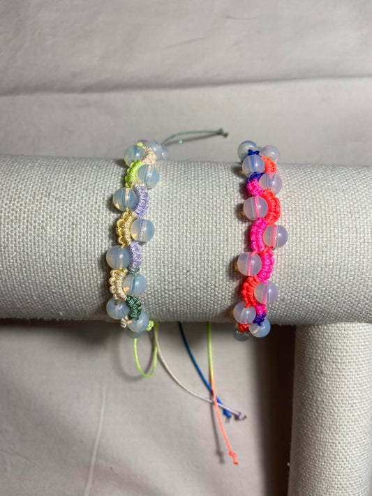 Rainbow Opalite Wave Bracelets