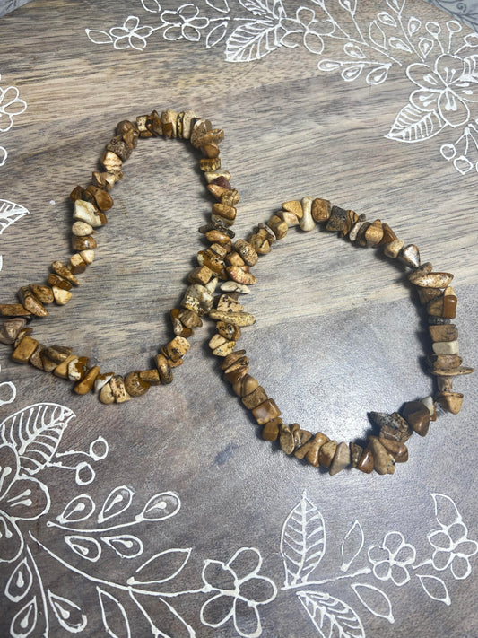 Picture Jasper Chip Bracelet