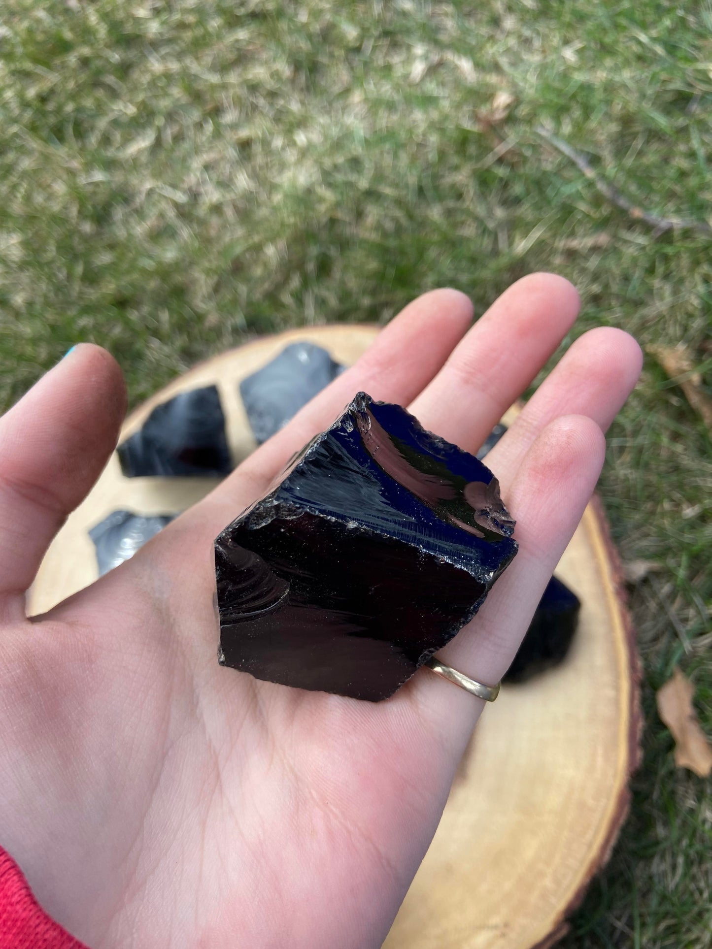 Raw Black Obsidian Chunks