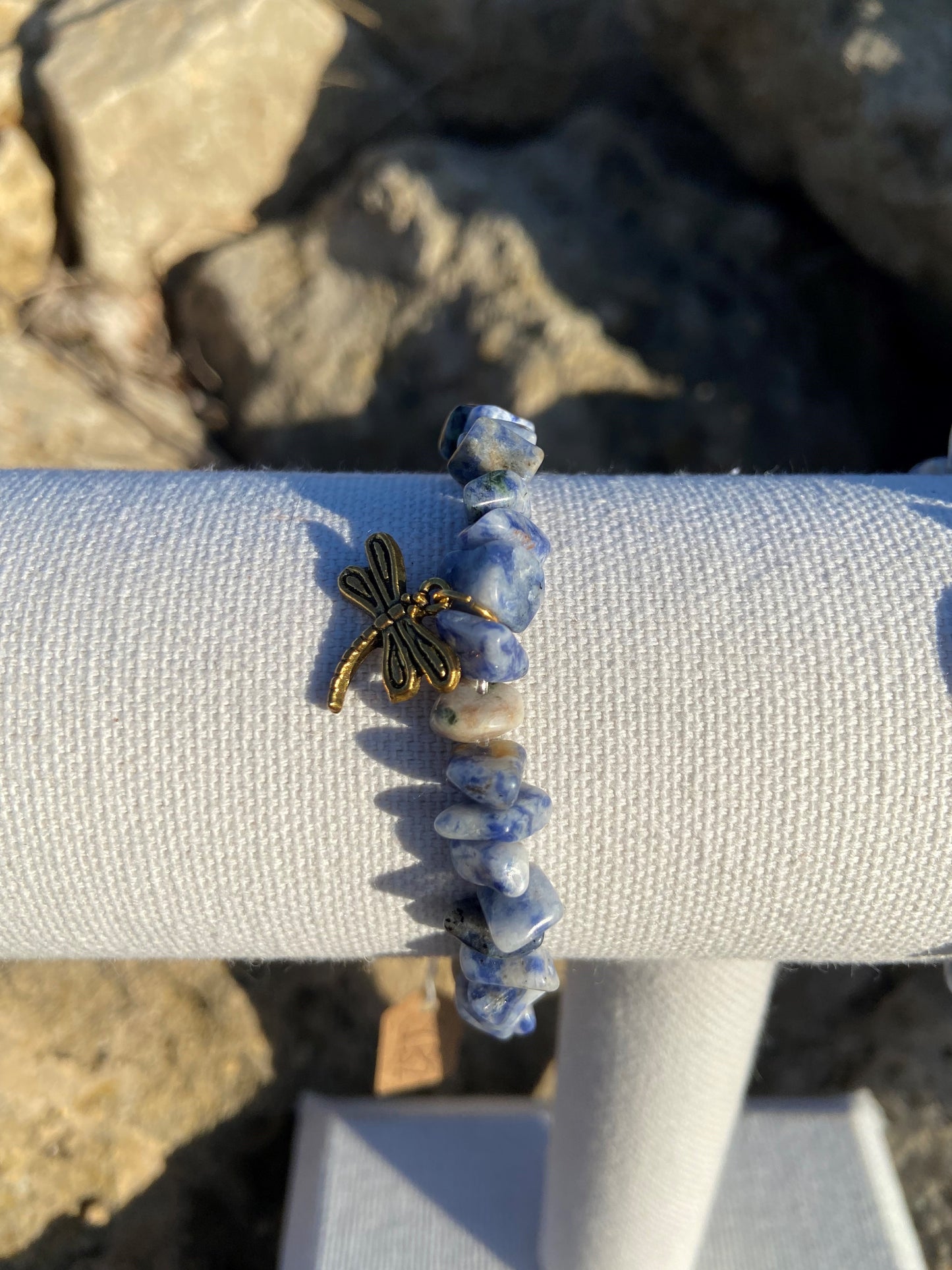 Sodalite Chip Bracelet Charmed